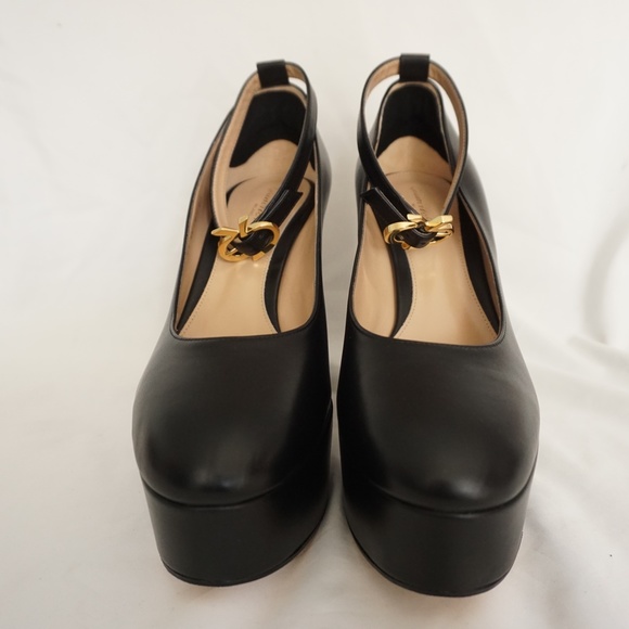 Gianvito Rossi MANILA Black Leather Platform Mary Jane Shoes Trendy!! - Picture 4 of 13